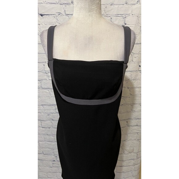 Roulette black Bodycon Sleeveless Dress Zipper Back Size 10 - Picture 2 of 7